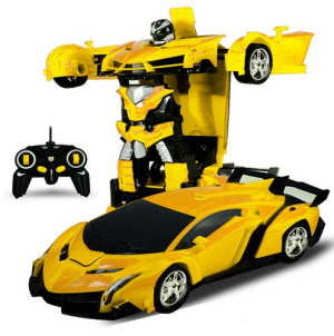 2 in 1 Transformer RC Car Yellow