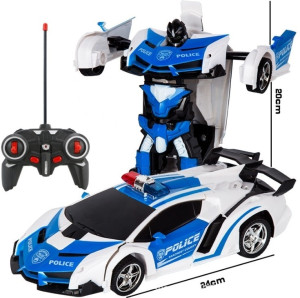 2 in 1 Transformer RC Car Blue white 1171