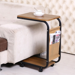 Universal Coffee Table for Living Room with Wheels Brown China