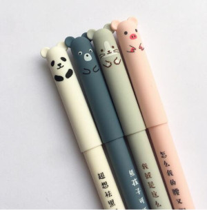 Cute Animal Patterned Gel Pen Random Black