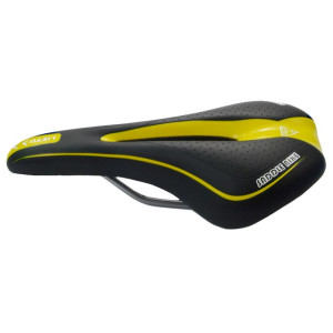 Silicone Skidproof Bicycle Saddle Black Yellow