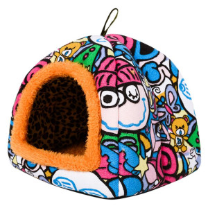 Grafitti Print Animal Hamster Bed Style 2