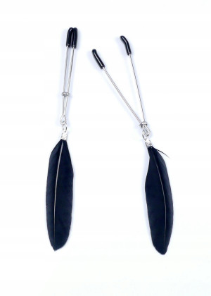 Szczypce na sutki zaciski pióra bondage bdsm