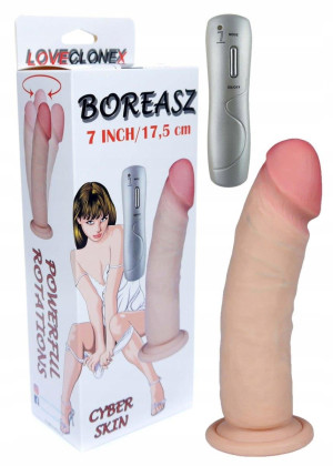 Realistyczny penis dildo z rotacją cyberskóra 20cm