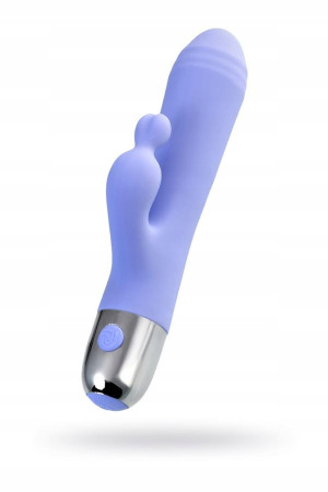 Vibrator with clitoral stimulation Flovetta Crocus, silicone, purple, 17.5