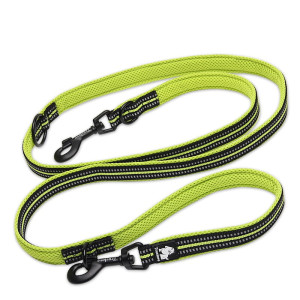 Smycz przepinana Active TrueLove limonkowa