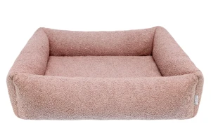 Ortopedyczne legowisko Harmony Boucle różowe Bowl & Bone