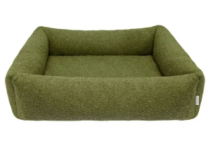 Ortopedyczne legowisko Harmony Boucle zielone Bowl & Bone