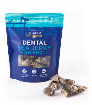 Rybne przysmaki dla psa Fish4Dogs Dental Sea Jerky Fish Knots