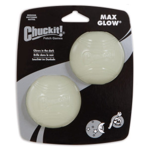 Zabawka dla psa piłka Max Glow Ball Chuckit! DWUPAK M