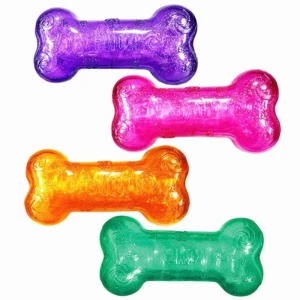 Zabawka dla psa kostka Squeezz® Crackle Bone KONG