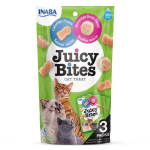 Miękkie smakołyki dla kota Inaba Juicy Bites Kalmary i Domowy Bulion 3x11,3g Calamari Homestyle Broth