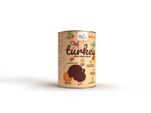 Mokra karma dla szczeniąt Indyk z warzywami 400g CHEF JUNIOR PREMIUM Syta Micha monoprotein