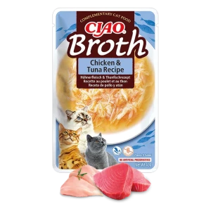 Karma uzupełniająca dla kota Kurczak i Tuńczyk w rosole Inaba Ciao Broth Chicken With Tuna Recipe 40g