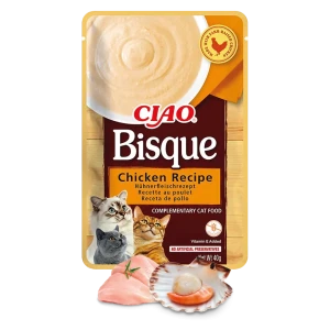 Karma uzupełniająca dla kota Zupa krem Kurczak Inaba Ciao Bisque Chicken 40g