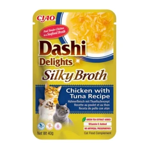 Karma uzupełniająca dla kota Tuńczyk i Kurczak Inaba Ciao Dashi Delights Silky Broth Chicken with Tuna 40g