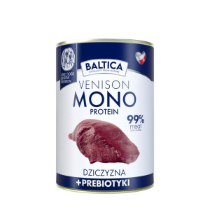 Karma mokra dla psa Dziczyzna z prebiotykami BALTICA NUTRACEUTIC Venison Monoprotein 400g
