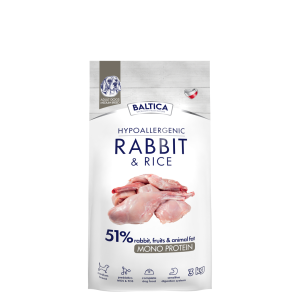 Sucha karma dla średnich psów Królik 3kg BALTICA NUTRACEUTIC Hypoallergenic Rabbit & Rice M
