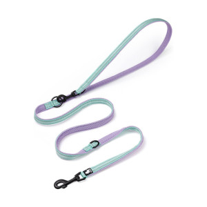Smycz przepinana dla psa Truelove Active Pro+ 250 cm – liliowa, odblaskowa, regulowana
