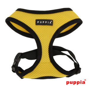 szelki dla psa lub kota PUPPIA soft żółte