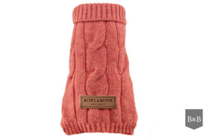 Sweterek wełniany dla psa Aspen Pink