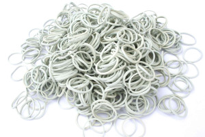 Wysyłka 24H - Gumki recepturki 25x1,5 mm białe 1KG