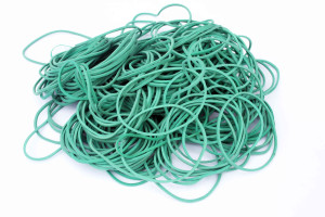 Wysyłka 24H - Gumki recepturki 40x1,5 mm zielone 1KG