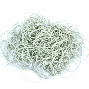 Wysyłka 24H - Gumki recepturki 100x1,5 mm białe 1 KG