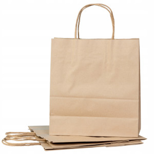 4x Torby papierowe duże 33x16x38 cm 100 sztuk