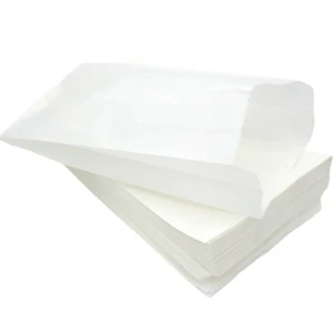 Wysyłka 24H - Torebki papierowe 18x6x35 cm do żywności białe - 1000 sztuk
