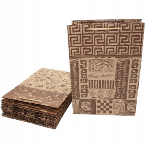 Torby prezentowe papierowe kraft Eko premium 22,5x10,8x31,5 cm - 10 sztuk