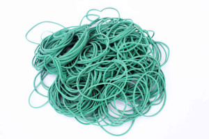 Wysyłka 24H - Gumki recepturki 50x1,5 mm zielone 1KG