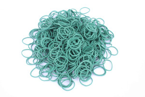 Wysyłka 24H - Gumki recepturki 25x1,5 mm zielone 1KG