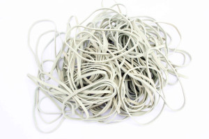 Wysyłka 24H - Gumki recepturki 60x3 mm białe 1KG