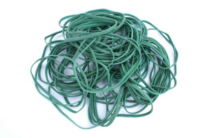 Wysyłka 24H - Gumki recepturki 40x3 mm zielone 1KG