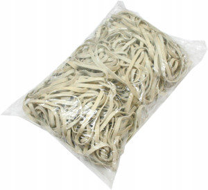 Gumki recepturki 80 mm x 6 mm białe 1KG
