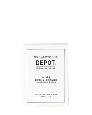 Depot 504 Chusteczki Oczyszczające Brodę i Wąsy