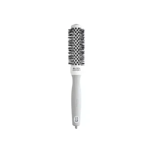 Olivia Garden Expert Blowout Shine White&Grey Brush, Ceramiczna Szczotka z Jonizacją do Modelowania Włosów, 20mm