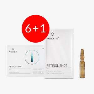 Venome RETINOL C SHOT - 2 zabiegi (2x2ml + 2x5ml) PAKIET 6+1