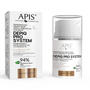 APIS Depiq Pro System Depigmentująca kremo-maska na noc z arbutyną 1% 50ml