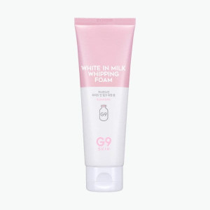 G9SKIN White In Milk Whipping Foam - Pianka do mycia twarzy z kwasami AHA I BHA 120ml