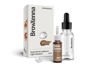 BrowXenna henna pudrowa #203 Light Chestnut 10 ml+30ml