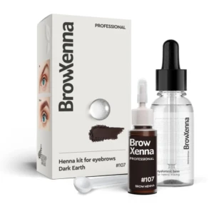 BrowXenna henna pudrowa #107 Dark Earth 10 ml+30ml