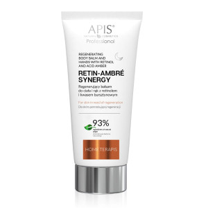 APIS RETIN-AMBRE SYNERGY HOME TERAPIS Regenerujący balsam do ciała i rąk z retinolem i kwasem bursztynowym na noc 200ml