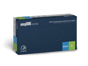 Rękawiczki easyCare Nitrylowe Bezpudrowe BLUE 100szt L