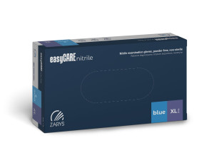 Rękawiczki easyCare Nitrylowe Bezpudrowe BLUE 100szt XL