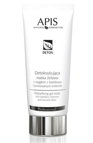 APIS DETOX Detoksykująca maska żelowa z węglem z bambusa i jonizowanym srebrem 200ml