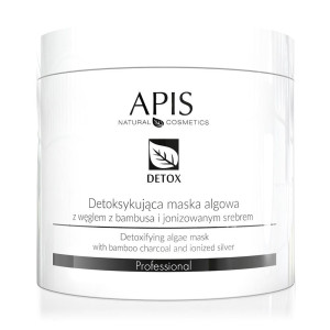 APIS DETOX Maska algowa detoksykująca z węglem z bambusa i jonizowanym srebrem 200g