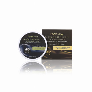 FARMSTAY Hydrożelowe płatki pod oczy BLACK PEARL 90g/60 szt