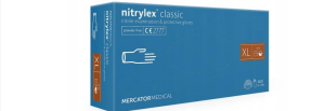 Rękawice Nitrylex CLASSIC BLUE 100 XL